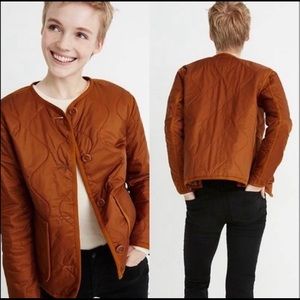 🌟Madewell🌟 Golden Pecan Quilted Liner Jacket